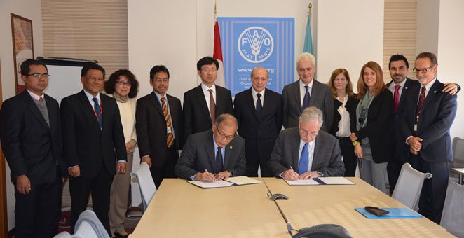 Hari Priyono Wakili Indonesia Teken Letter of Intent dengan FAO